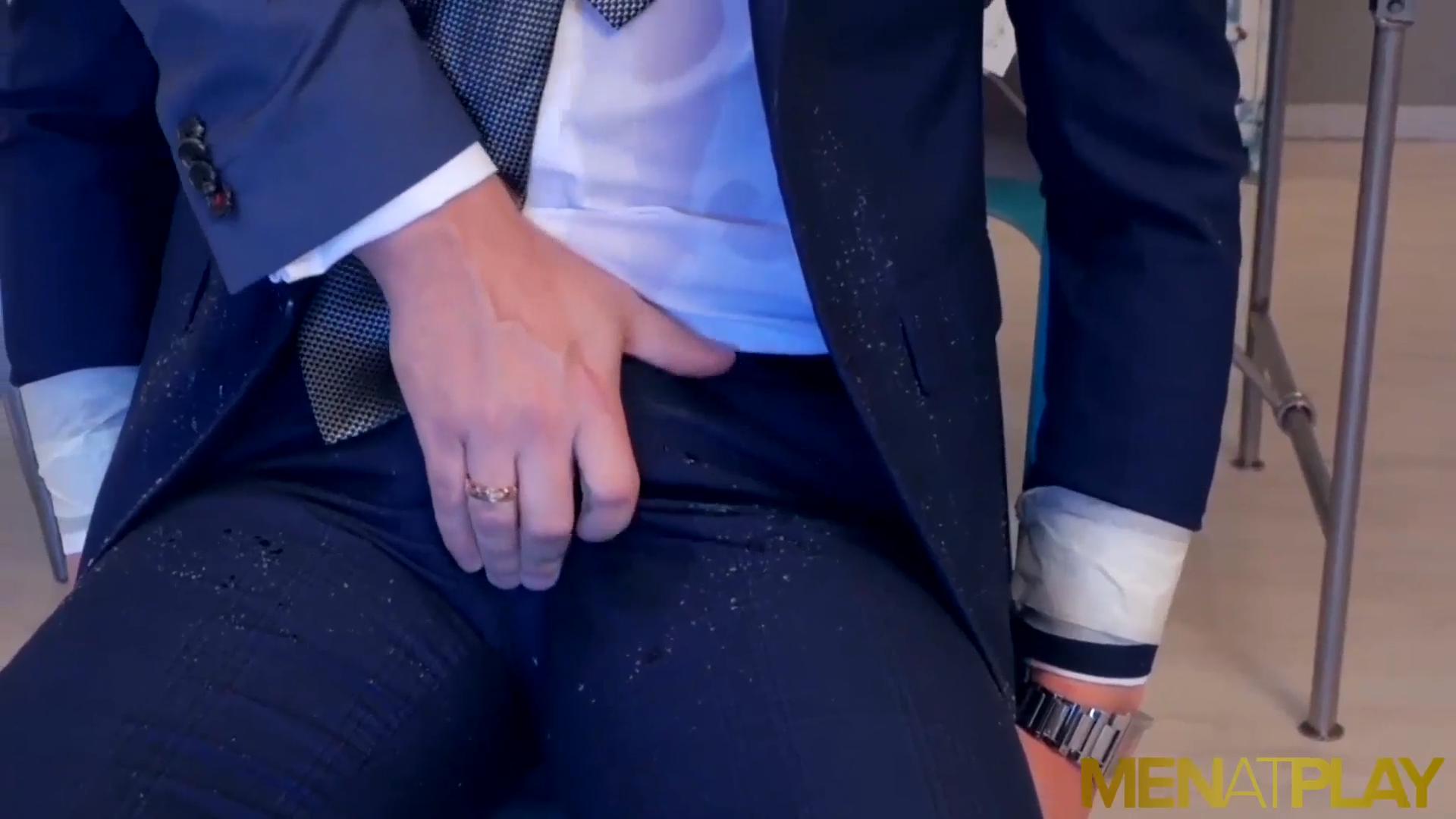 MENATPLAY Men In Suits Damon Heart And Logan Moore Ass Breed